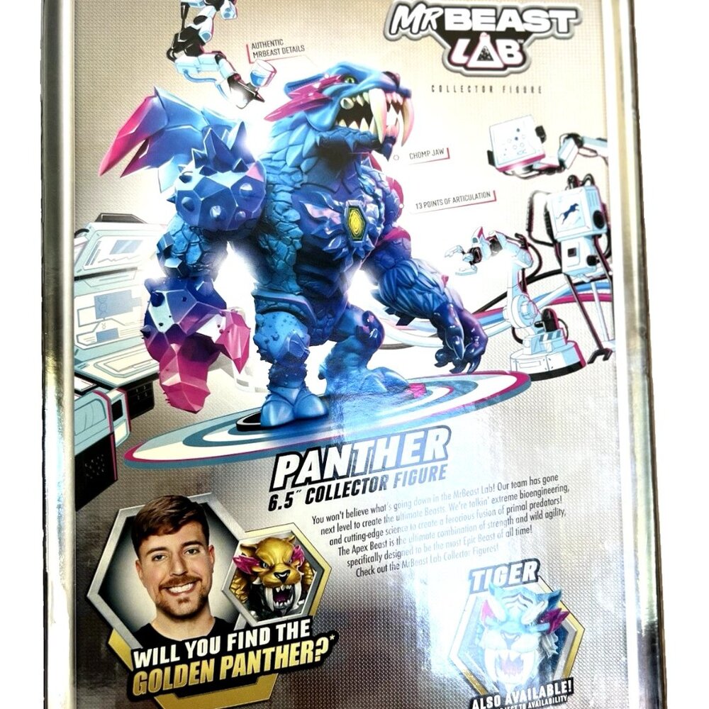 Mr. Beast Lab Panther 6.5" Collector Figure Mystery Moose Toys - New in Box